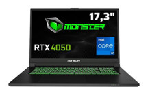 Monster Abra A7 V15.2.2 Harici GeForce RTX 4050 Intel Core i7 12700H 32 GB Ram 1 TB SSD 17.3 inç Full HD Freedos Gaming Laptop