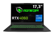 Monster TuLPar T7 V20.6.9 Harici GeForce RTX 4060 Intel Core i7 13700H 64 GB Ram 1 TB SSD 17.3 inç Full HD Windows 11 Gaming Laptop