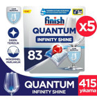 Finish Quantum Infinity Shine Tablet Bulaşık Makinesi Deterjanı 5x83 Adet