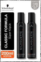 Schwarzkopf Silhouette Normal Saçlar İçin Şekillendirici Hacim Veren Saç Köpüğü 2x200 ml