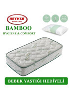Heyner Bamboo Dikdörtgen Sünger Ortopedik 50x100 cm Beşik Yatağı