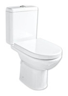 Güral Vit Compact 51 cm Seramik Kanallı Arkadan Çıkışlı Ayaklı Klozet Beyaz