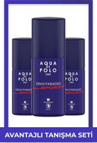 Aqua Di Polo 1987 Gran EDP Amber-Odunsu-Oryantal Erkek Parfüm 3x100 ml