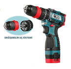 Cat Power 1360 16 V 2 Ah Kömürsüz Darbeli Akülü Vidalama Makinesi
