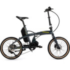 Bisan E-Folding Strike 250 W 100 Km 20 Jant 9 Vites Katlanır Elektrikli Bisiklet Gri