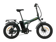 Bisan E-Folding F2 250 W 100 Km 20 Jant 7 Vites Katlanır Elektrikli Bisiklet Yeşil