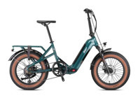Coaster E-Fold 250 W 100 Km 20 Jant 7 Vites Katlanır Elektrikli Bisiklet Gri-Yeşil