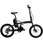 Bisan E-Folding Strike 250 W 100 Km 20 Jant 9 Vites Katlanır Elektrikli Bisiklet Siyah