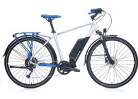 Carraro E-Tıme Mars 250 W 60 Km 28 Jant 9 Vites Elektrikli Şehir / Tur Bisikleti Beyaz - Mavi - Siyah