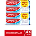 Colgate Mikro Kristaller Naneli Florürlü Diş Macunu 4x50 ml