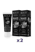 R.O.C.S. Black Edition Florürsüz Diş Macunu 2x74 gr