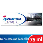İpana 3D White Derinlemesine Temizlik Charcoal Özü Naneli Florürlü Diş Macunu 75 ml