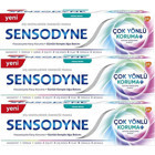 Sensodyne Çok Yönlü Plus Florürlü Diş Macunu 3x75 ml