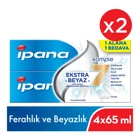 İpana Komple 7 Naneli Florürlü Diş Macunu 2x65 ml