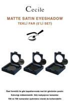 Cecile 705-706-707 Jel Mat Tekli Göz Farı