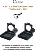 Cecile 705-707 Toz Mat Tekli Göz Farı
