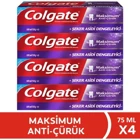 Colgate Maksimum Anti Çürük Naneli Florürlü Diş Macunu 4x75 ml