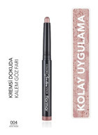 Flormar 004 Rosy Nude-8682536039444 Toz Işıltılı Stick Göz Farı