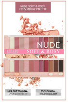 Lollis Nude Soft & Rosy Toz Işıltılı - Mat Far Paleti