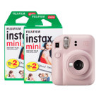 Fujifilm Instax Mini 12 Şipşak Mini Full HD Kompakt Dijital Fotoğraf Makinesi Pembe + 40 Adet Fotoğraf Filmi