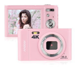 Andoer D11770P 4K Kompakt Dijital Fotoğraf Makinesi Pembe