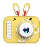 Tuomeng Sevimli Sevimli Tavşan Şipşak Mini Full HD Kompakt Dijital Fotoğraf Makinesi Sarı