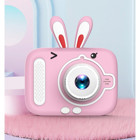 Tuomeng Sevimli Sevimli Tavşan Şipşak Mini Full HD Kompakt Dijital Fotoğraf Makinesi Pembe