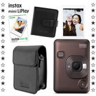 Fujifilm Instax Mini Liplay Şipşak Mini Full HD Kompakt Dijital Fotoğraf Makinesi Kahverengi + 10 Adet Fotoğraf Filmi
