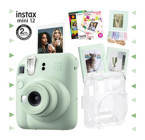Fujifilm Instax Mini 12 Şipşak Mini Full HD Kompakt Dijital Fotoğraf Makinesi Yeşil + 30 Adet Fotoğraf Filmi