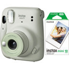 Fujifilm Instax Mini 11 Şipşak Mini Full HD Kompakt Fotoğraf Makinesi Yeşil + 10 Adet Fotoğraf Filmi
