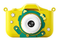 Tuomeng Açık El Sevimli Kedi Şipşak Mini Full HD Kompakt Dijital Fotoğraf Makinesi Sarı