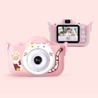 Tuomeng 2 inç Sevimli Kedi Mini Full HD Kompakt Dijital Fotoğraf Makinesi Pembe