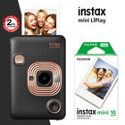 Fujifilm Instax Mini Liplay Şipşak Mini Full HD Kompakt Dijital Fotoğraf Makinesi Rose Gold-Siyah + 10 Adet Fotoğraf Filmi