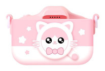 Tuomeng Sevimli Sevimli Kedi Şipşak Mini Full HD Kompakt Dijital Fotoğraf Makinesi Pembe