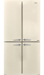 Vestel Retro FD56011 4 Kapılı No Frost E 487 lt Retro Bej Alttan Donduruculu Gardrop Tipi Buzdolabı