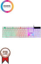 Torima Tk-03 Türkçe Q RGB 104 Tuşlu White Kablolu Beyaz Mekanik Gaming Klavye