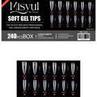 Misyul Soft Jel Tips Protez Tırnak Tips Uzatma Yeni Nesil 240 Adet