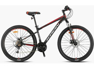 Kron Vortex 4.0 27.5 Jant 21 Vites Dağ Bisikleti Gri-Kırmızı-Siyah 16' 26Mtb