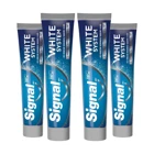Signal White System Naneli Florürlü Diş Macunu 4x75 ml
