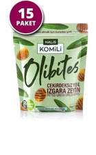 Komili Olibites Tuzlu Izgara Yeşil Zeytin Paket 15x30 gr