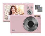 Andoer Full HD Kopmakt Dijital Fotoğraf Makinesi Pembe-Siyah