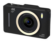 Hallow 4K 48 MP Kompakt Dijital Fotoğraf Makinesi Siyah Gold