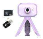 Mengtuo Mini Full HD 2,0 inç Kompakt Dijital Fotoğraf Makinesi Mor