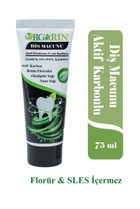 Orgarin Aktif Karbonlu Organik Florürsüz Diş Macunu 75 ml