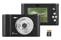 Samlanso Mini Full HD Kompakt Çocuk Dijital Fotoğraf Makinesi Siyah