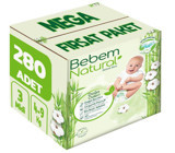 Bebem Natural Natural 3 Numara Yıkanabilir Organik Göbek Oyuntulu Göbek Oyuntulu Cırtlı Bebek Bezi 280'li