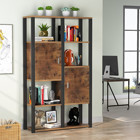 Zizuva Modern Metal 160x90x30 cm Ceviz Kitaplık