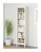 IKEA Hemnes 6 Bölmeli 6 Raflı Ahşap 49x197 cm Beyaz Kitaplık