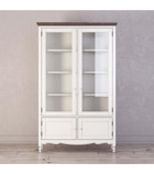 Belmino Mobilya Cony Country 10 Bölmeli 8 Raflı Ahşap 220x150x45 cm Beyaz Kitaplık