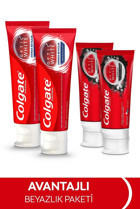 Colgate Optic White Anında Beyazlık Diş Macunu 2x75 ml + Aktif Kömür Beyazlatıcı Diş Macunu 2x50 ml